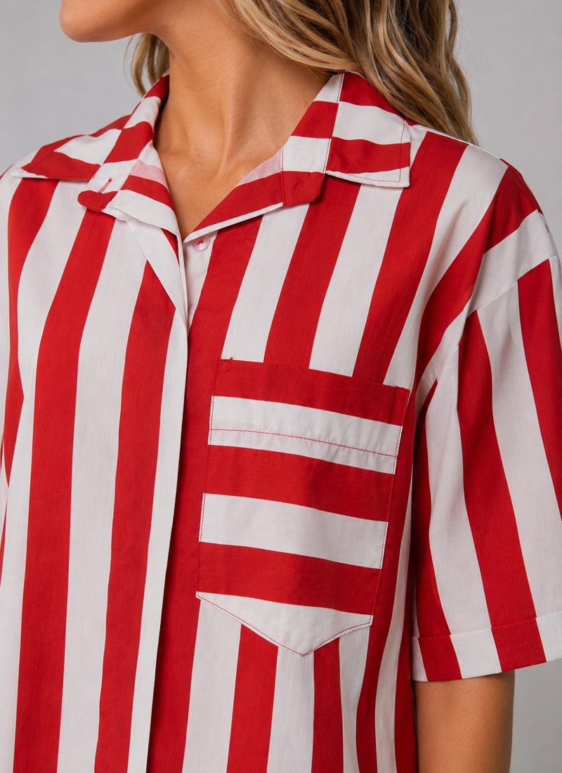 Short Sleeve Striped Shirt by MAMOUCHKA PARIS at Andrews