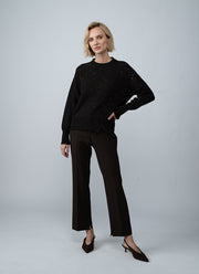 Sila Speckle Long Sleeve Crew Sweater