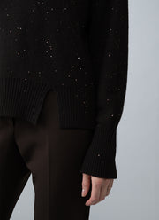 Sila Speckle Long Sleeve Crew Sweater