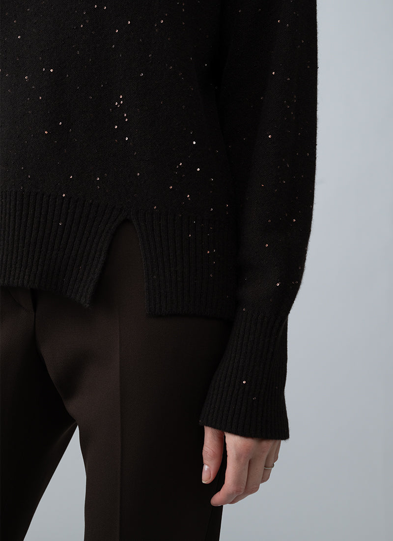 Sila Speckle Long Sleeve Crew Sweater