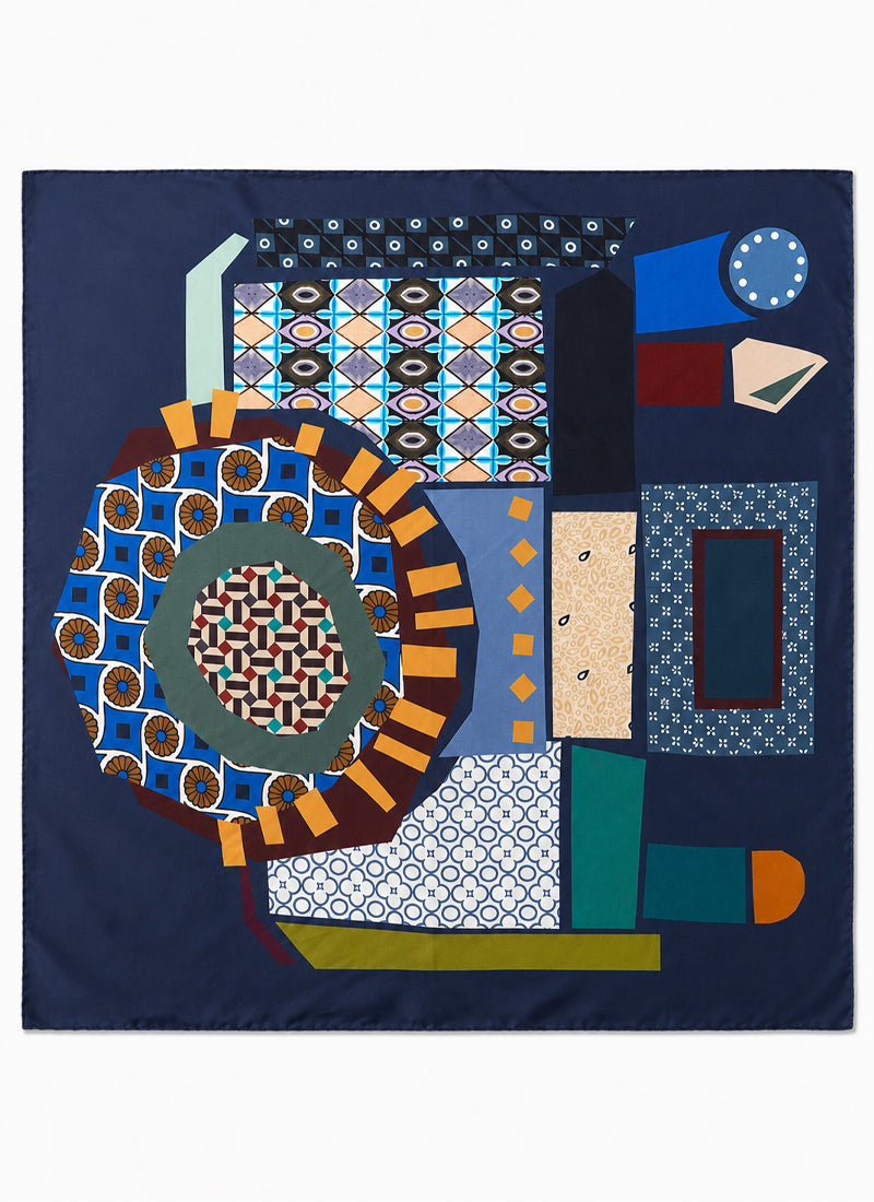 Camera Silk Twill Scarf