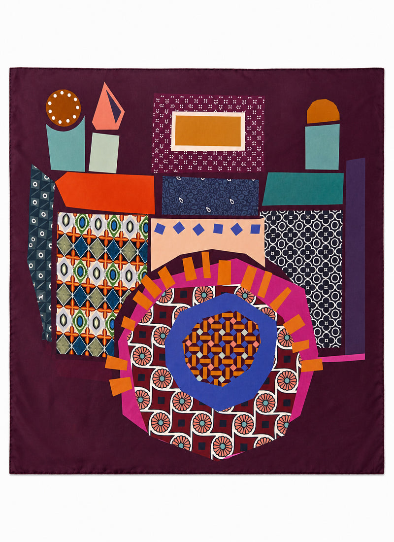 Camera Silk Twill Scarf
