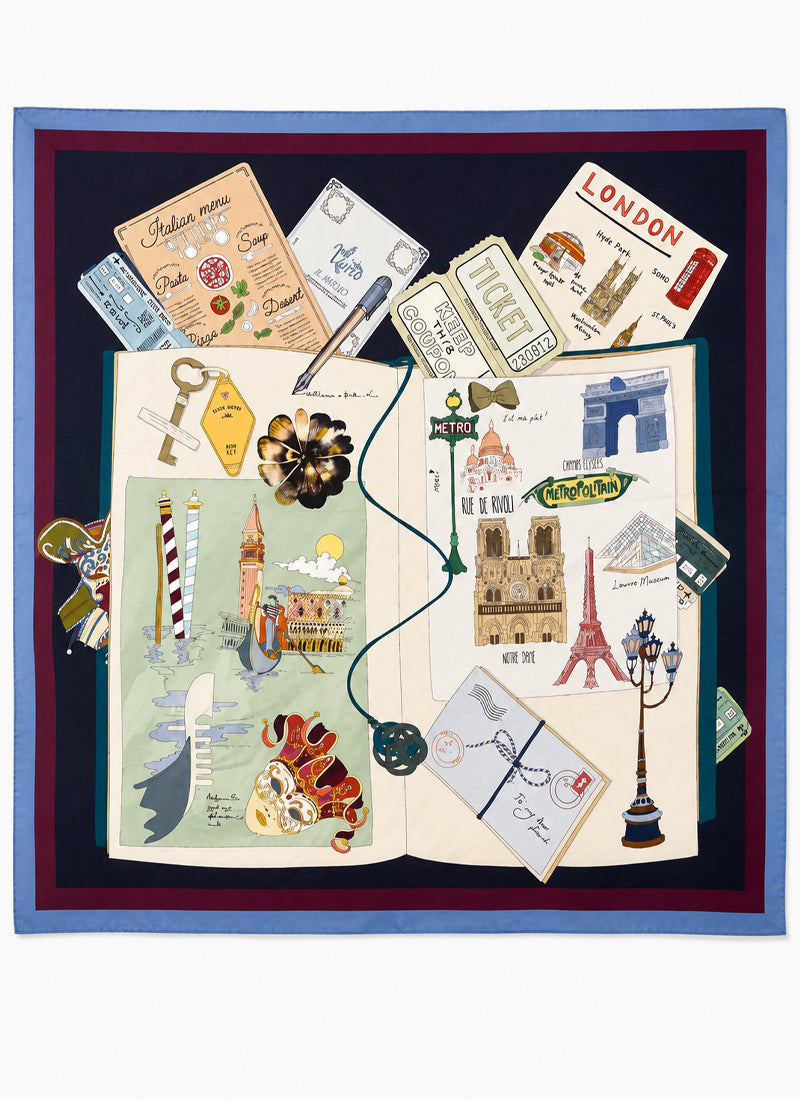 Barbieri Europe Silk Twill Scarf