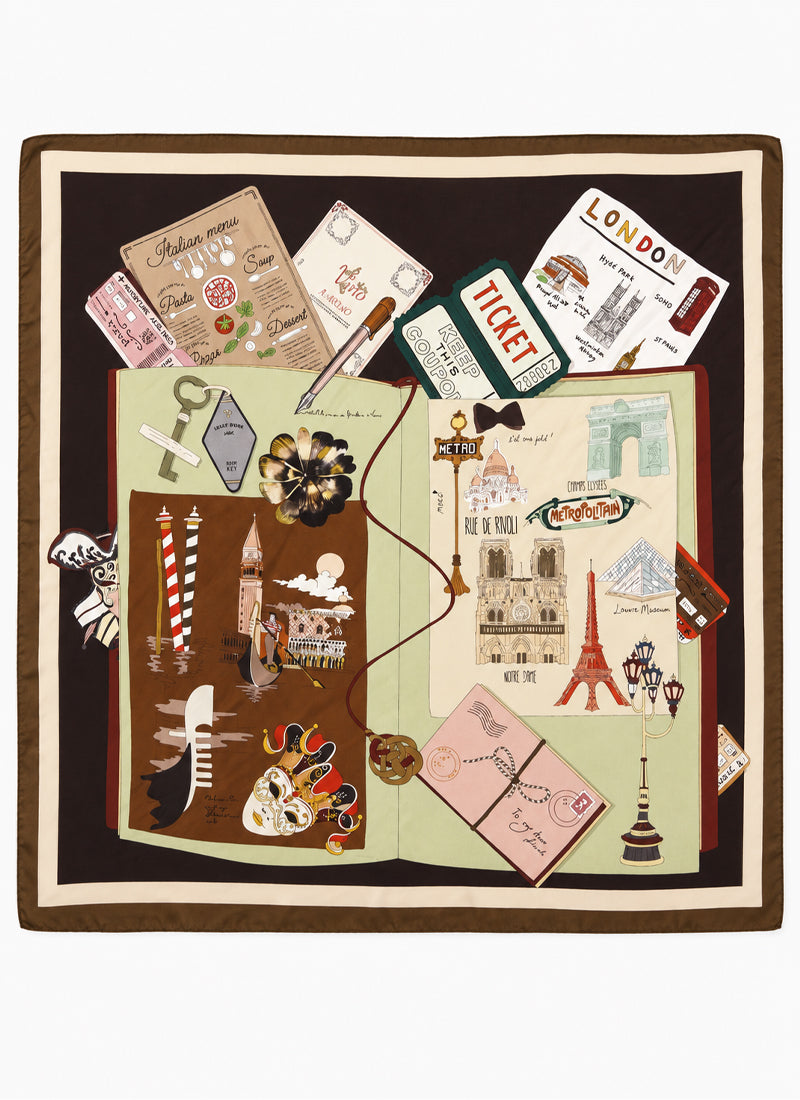 Barbieri Europe Silk Twill Scarf
