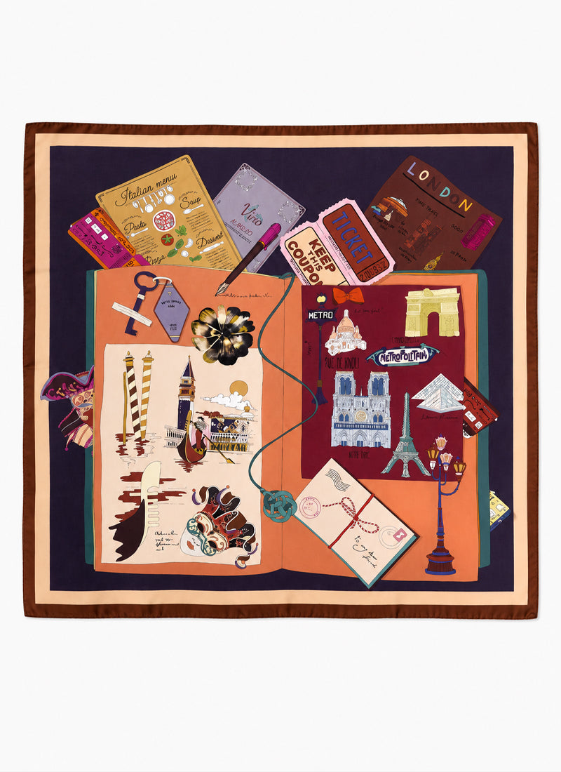 Barbieri Europe Silk Twill Scarf