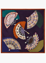 Barbieri Fan Silk Twill Scarf