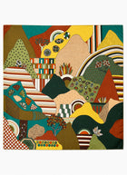 Landscape Silk Twill Scarf