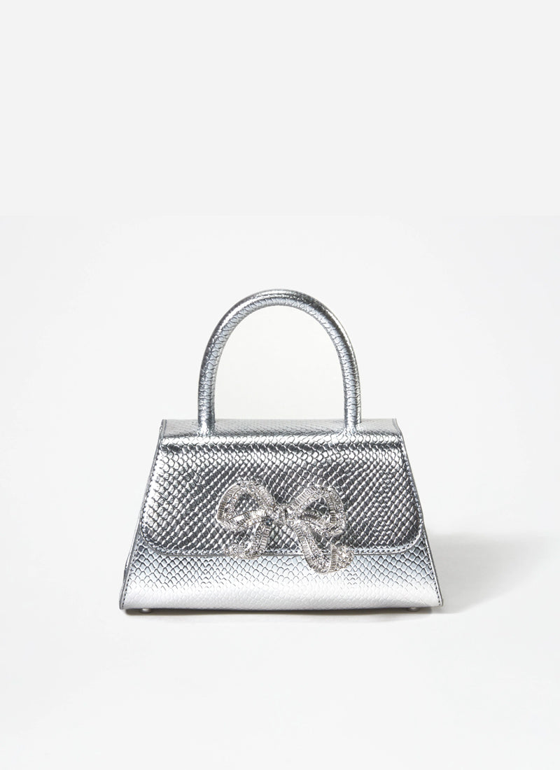 Self-Portrait Python Diamanté Mini Shoulder Bag