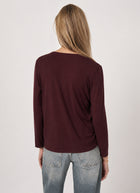 Simple Knitted Long Sleeve T-Shirt