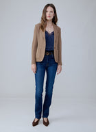 Slim Fit 2 Button Honeycomb Blazer