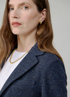 Slim Fit 2 Button Honeycomb Blazer