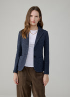Slim Fit 2 Button Honeycomb Blazer