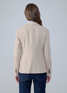 Slim Fit Light Fleece 2 Button Blazer