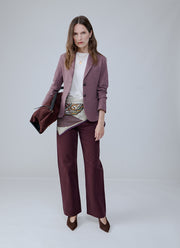 Slim Fit Light Fleece 2 Button Blazer