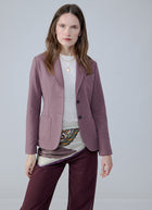 Slim Fit Light Fleece 2 Button Blazer