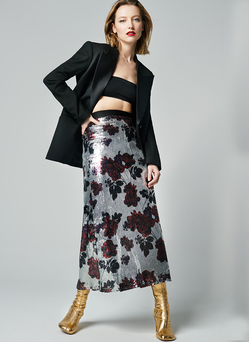 Smythe Sequin Midi Skirt