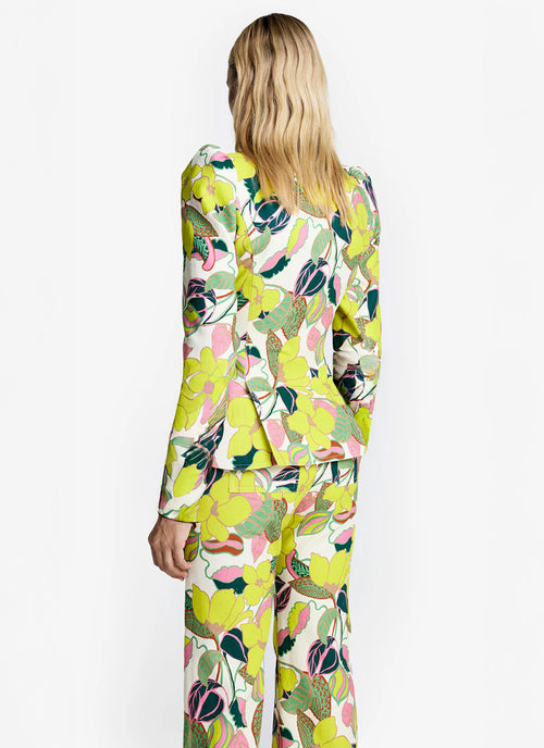 Smythe Long Sleeve Pouf One Button Blazer