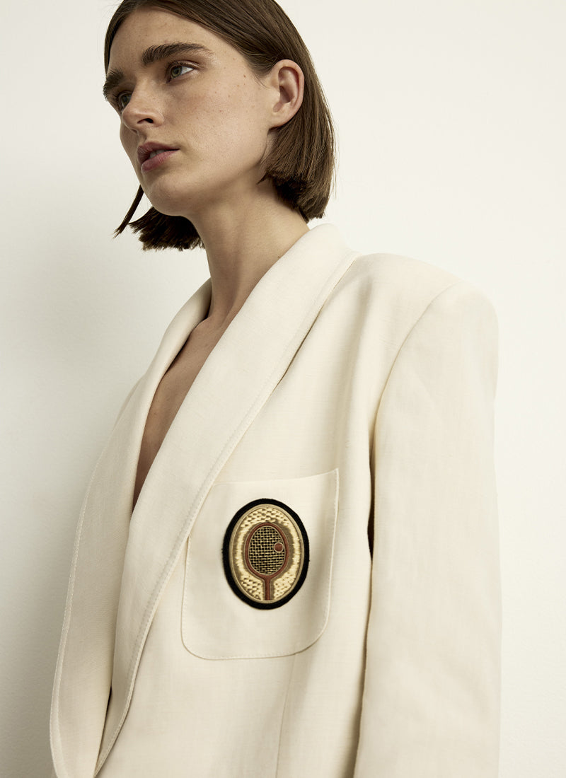 Smythe Shawl Collar Oversized Blazer