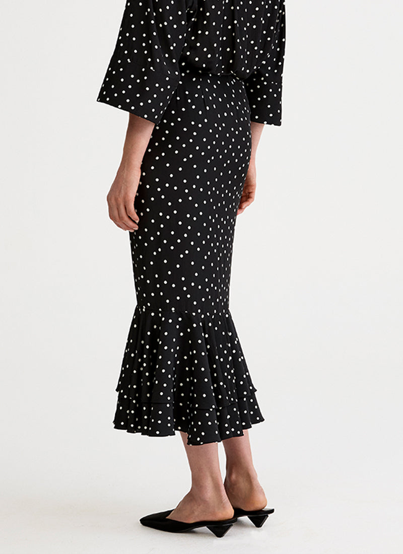 Smythe Tiered Midi Skirt