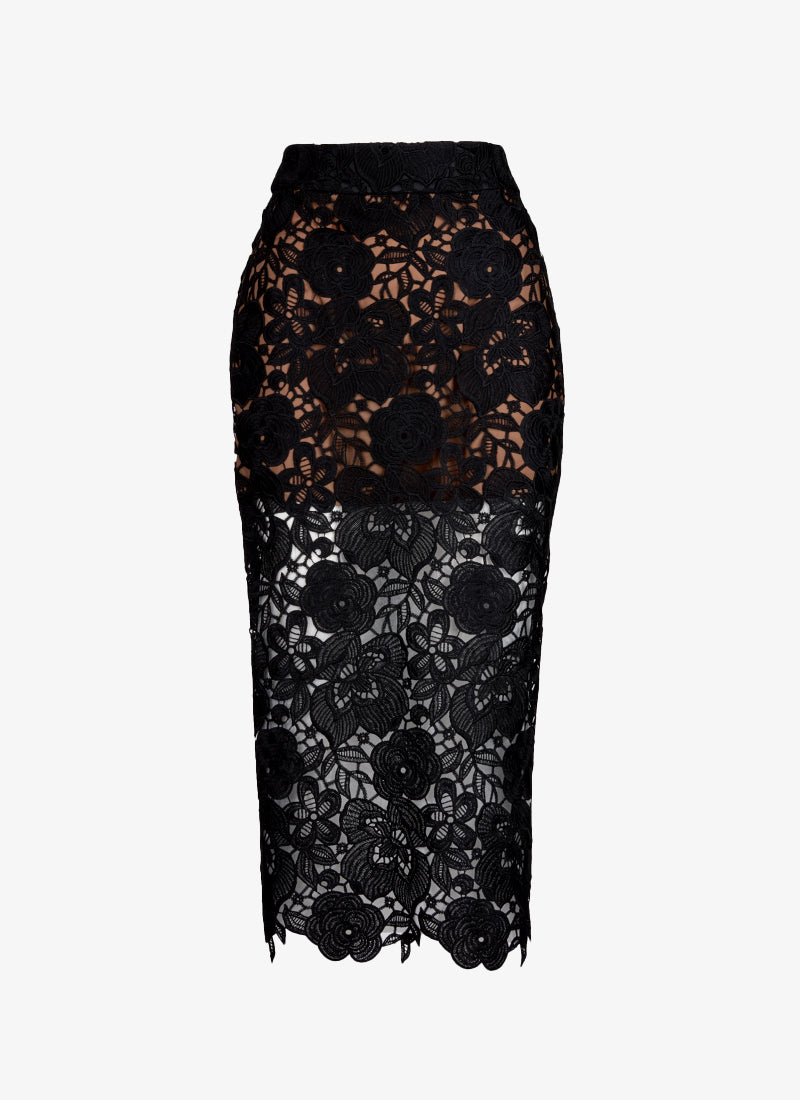 Lace Pencil Skirt