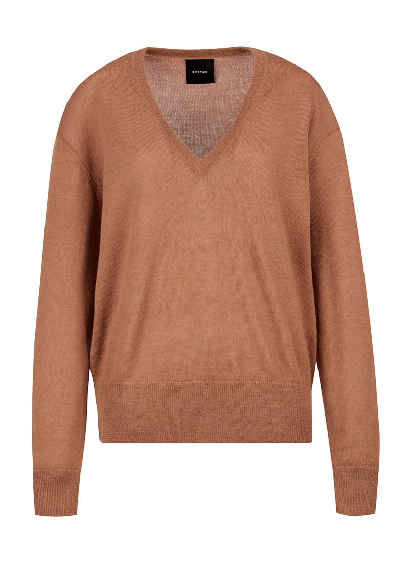Smythe Boyfriend V Neck Sweater