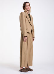 Smythe Tux Stripe Crop Pleated Trouser