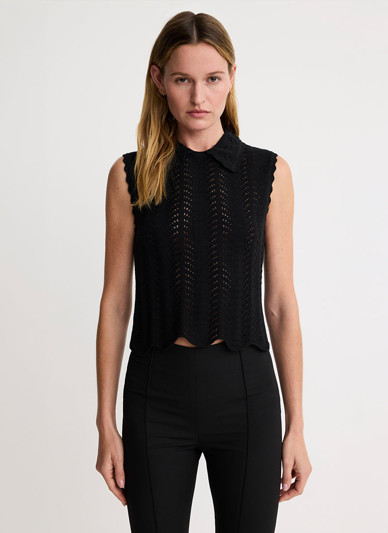 Smythe Club Collar Crochet Tank
