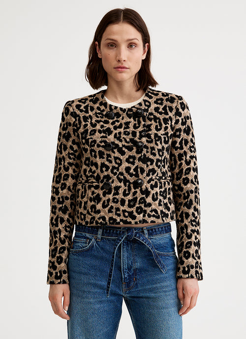  Collarless Double Breasted Mini Jacket by Smythe at Andrews 