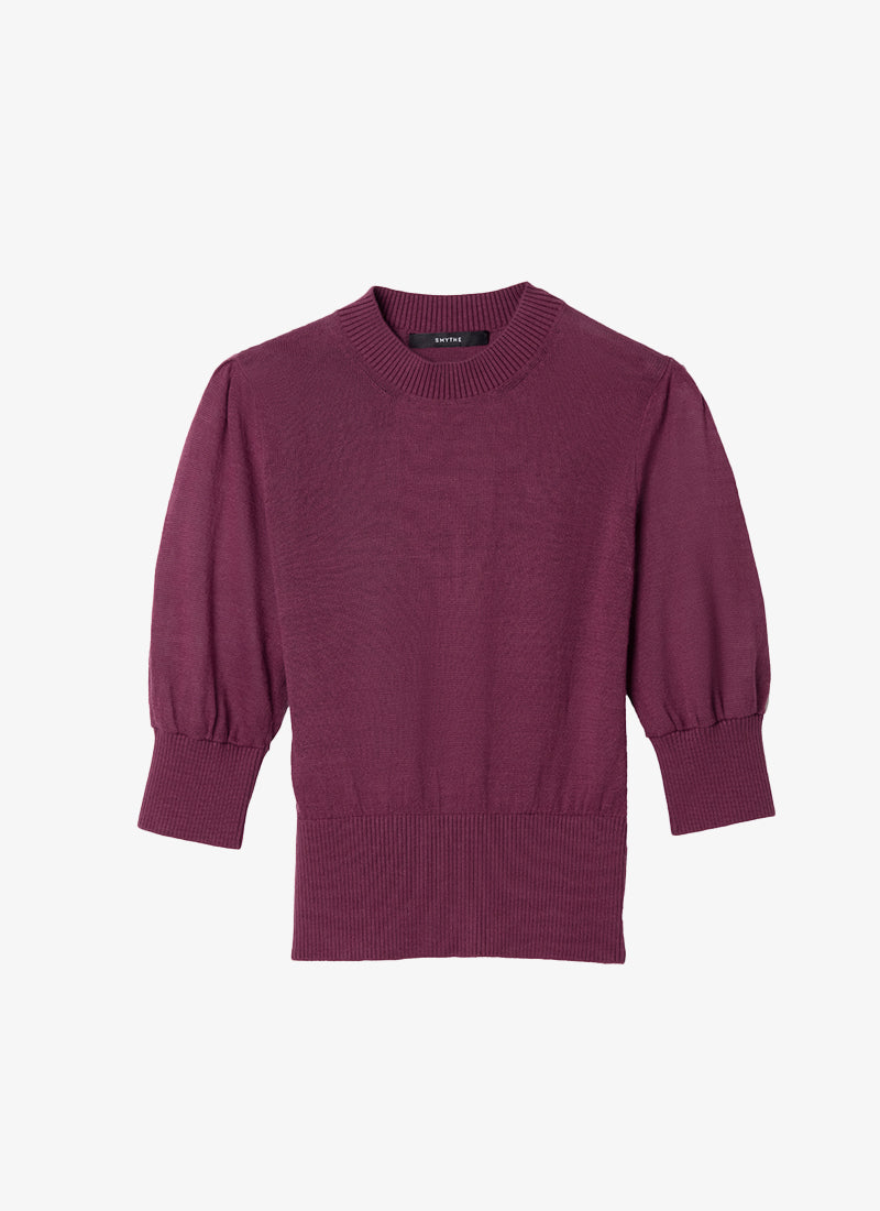  Cropped Pouf Sleeve Sweater by Smythe at Andrews 