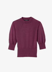 Smythe Cropped Pouf Sleeve Sweater