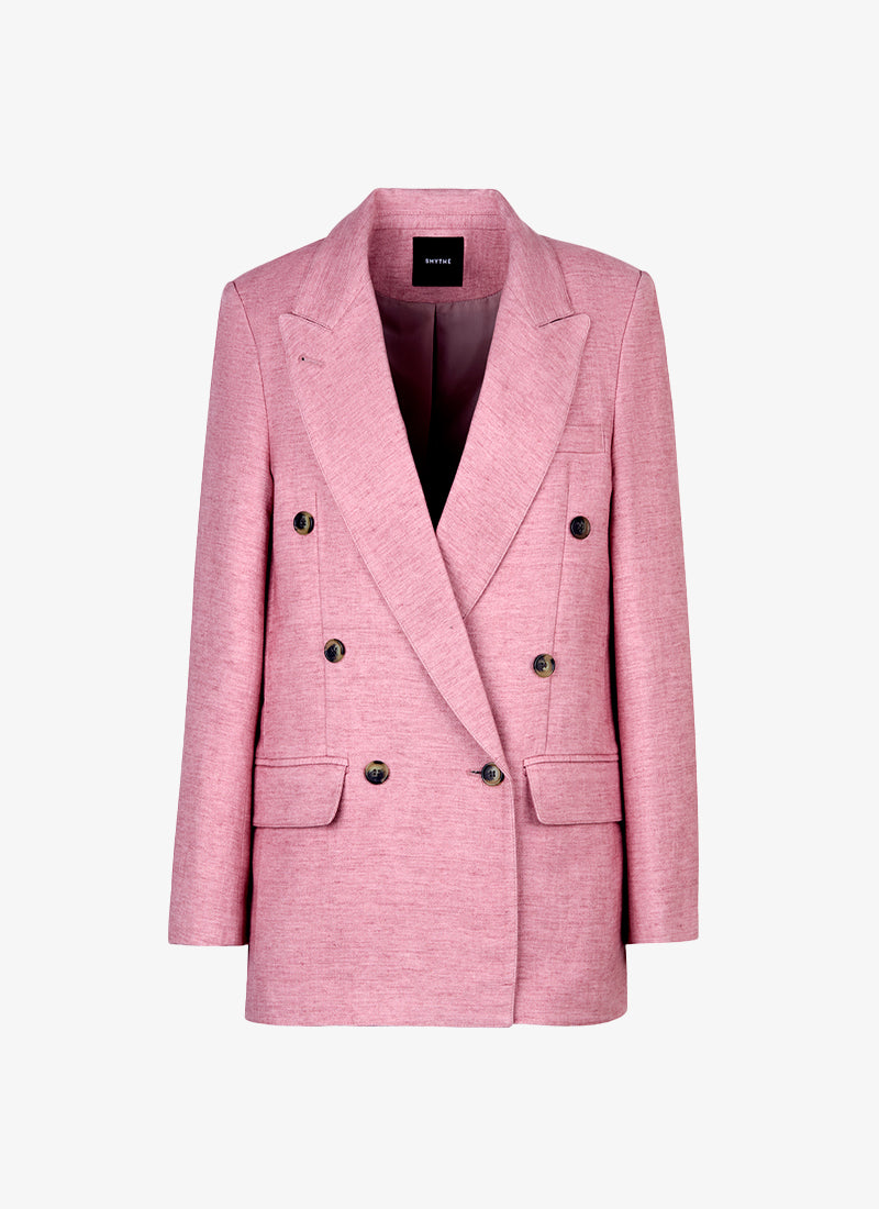 Double Breasted Peaked Lapel Blazer by Smythe