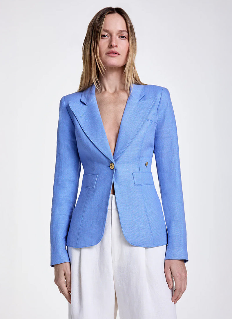 SMYTHE Linen Classic Duchess Blazer