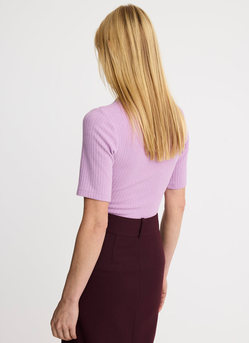  Elbow Sleeve Knit Crewneck Top by Smythe at Andrews 