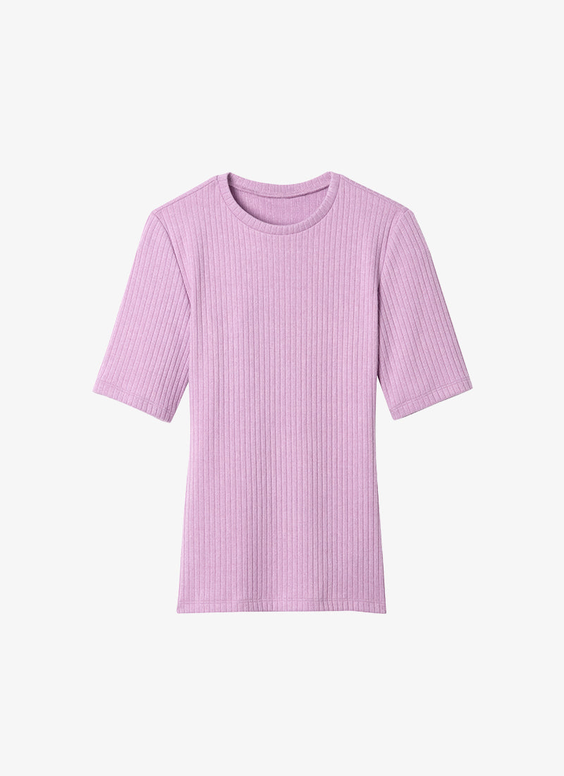  Elbow Sleeve Knit Crewneck Top by Smythe at Andrews 