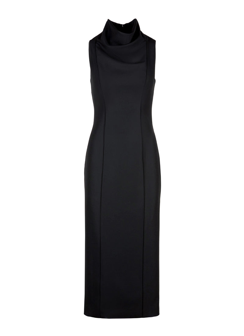 Smythe Funnel Neck Midi Dress