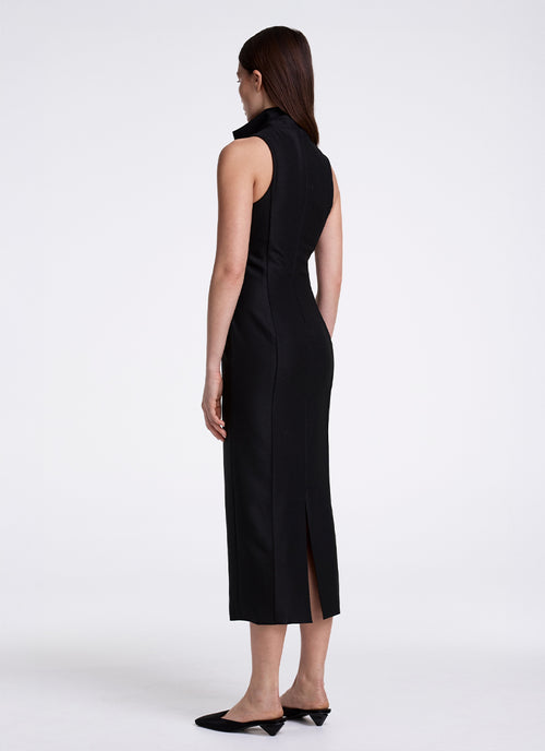 Smythe Funnel Neck Midi Dress