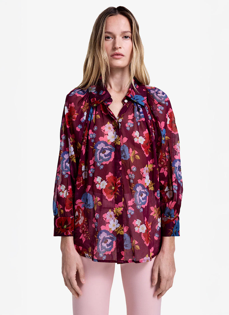 Smythe Gathered Floral Shirt