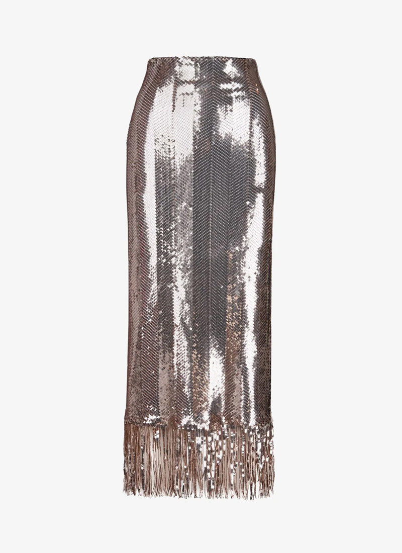 High Waisted Sequin Skirt by Smythe at Andrews