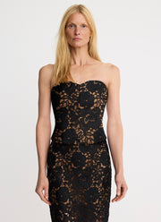 Smythe Lace Bustier Detachable Strap Top