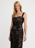 Smythe Lace Bustier Detachable Strap Top