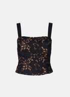 Smythe Lace Bustier Detachable Strap Top