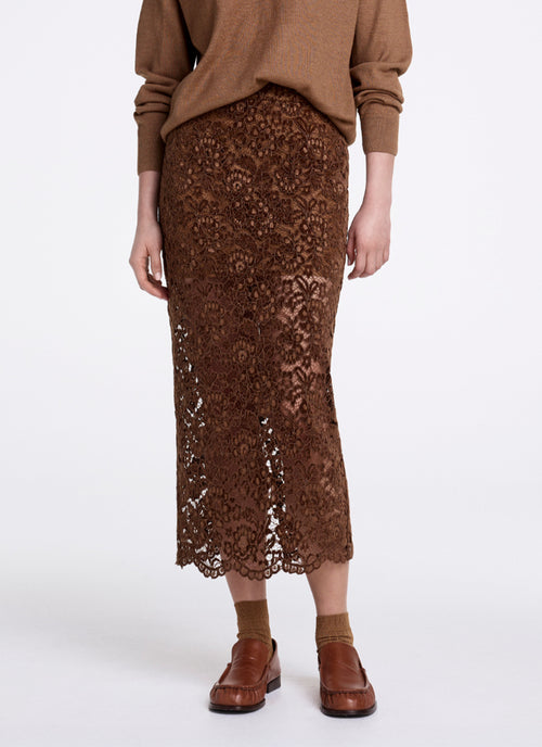 Smythe Lace Pencil Skirt