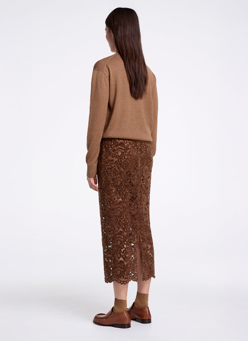 Smythe Lace Pencil Skirt