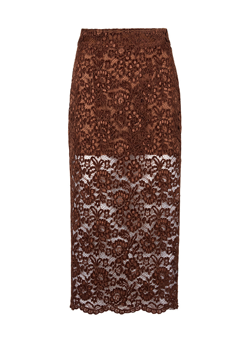 Smythe Lace Pencil Skirt