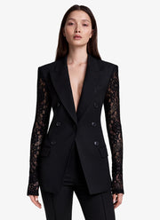 SMYTHE Lace Sleeve Not A DB Blazer