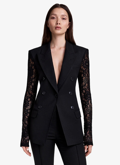  Lace Sleeve Not A DB Blazer by Smythe at Andrews 