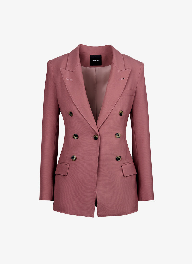 Double Breasted Peaked Lapel Blazer by Smythe
