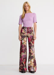 Smythe Piped Side-zip Palazzo Pant