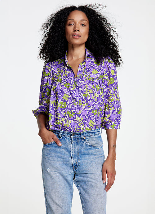 Smythe Shirred Pocket Blouse