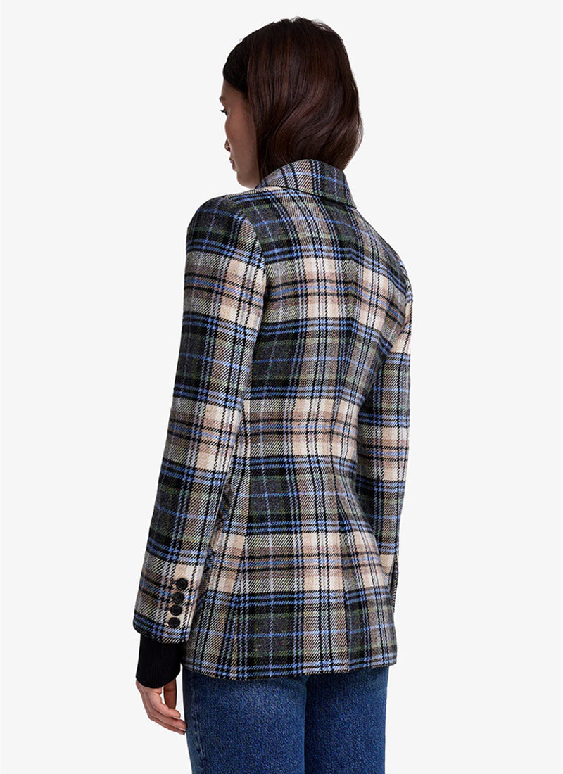 Rib Cuff Plaid Birkin Blazer by Smythe at Andrews 